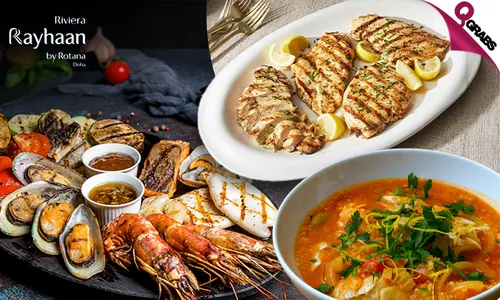 Thursday Seafood Night Buffet at Riviera Rayhaan by Rotana!